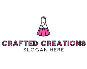 Jelly Science Lab Experiment logo design