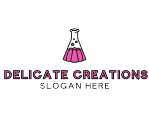 Jelly Science Lab Experiment logo design