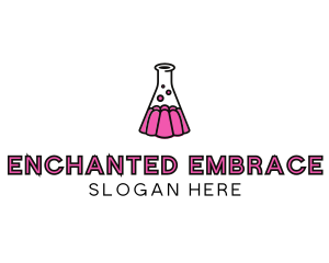 Jelly Science Lab Experiment logo design