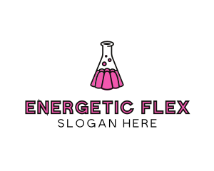 Jelly Science Lab Experiment logo design