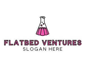 Jelly Science Lab Experiment logo design