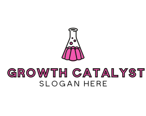 Jelly Science Lab Experiment logo design