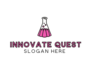 Jelly Science Lab Experiment logo design