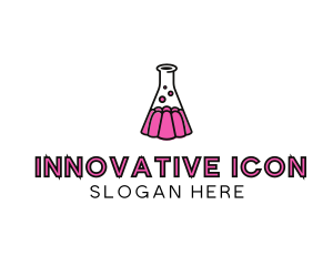 Jelly Science Lab Experiment logo design