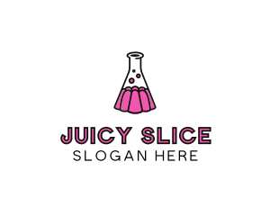 Jelly Science Lab Experiment logo design