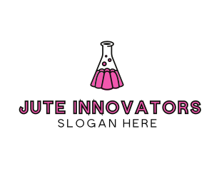 Jelly Science Lab Experiment logo design