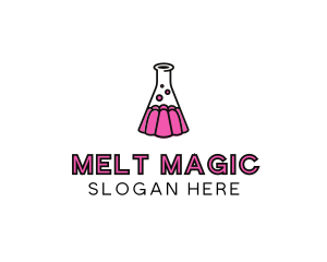 Jelly Science Lab Experiment logo design