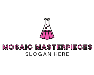 Jelly Science Lab Experiment logo design