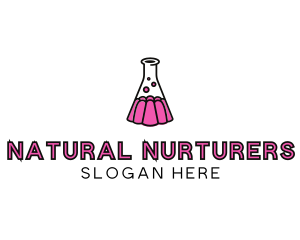 Jelly Science Lab Experiment logo design