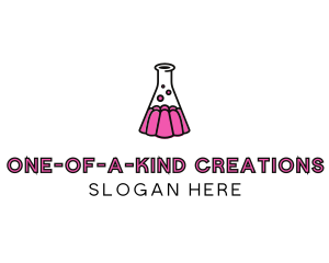 Jelly Science Lab Experiment logo design