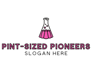 Jelly Science Lab Experiment logo design