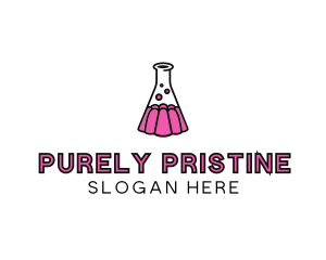 Jelly Science Lab Experiment logo design