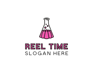 Jelly Science Lab Experiment logo design