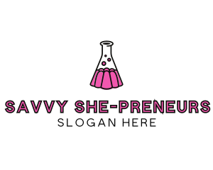 Jelly Science Lab Experiment logo design