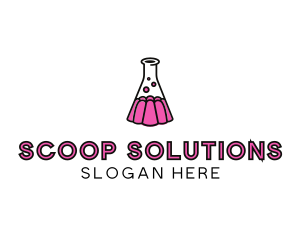 Jelly Science Lab Experiment logo design