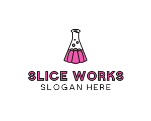 Jelly Science Lab Experiment logo design