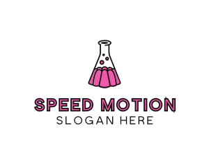 Jelly Science Lab Experiment logo design