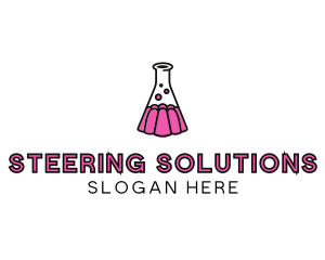 Jelly Science Lab Experiment logo design