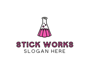 Jelly Science Lab Experiment logo design