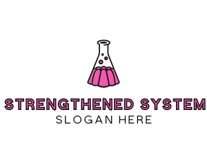 Jelly Science Lab Experiment logo design