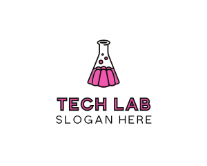 Jelly Science Lab Experiment logo design