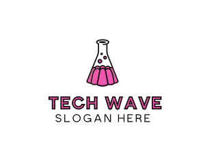 Jelly Science Lab Experiment logo design