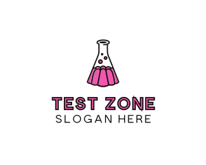 Jelly Science Lab Experiment logo design