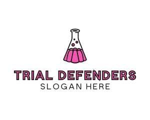 Jelly Science Lab Experiment logo design