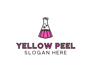 Jelly Science Lab Experiment logo design