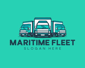 Delivery Trucks Fleet logo design