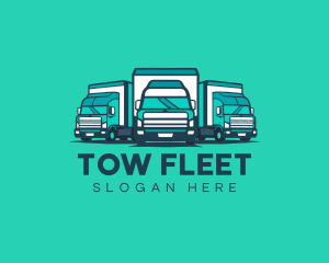 Delivery Trucks Fleet logo design