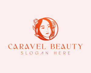 Floral Woman Beauty logo design