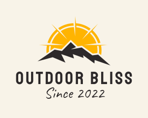 Sunset Mountain Outdoor  logo design