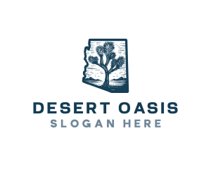 Arizona Desert Joshua Tree logo design