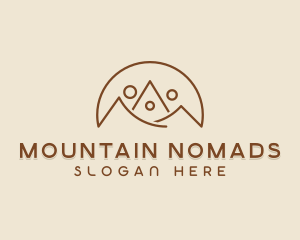 Brown Mountain Outline  logo design