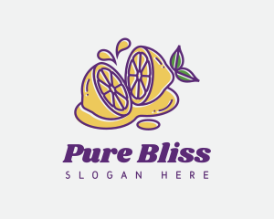 Lemon Citrus Juice logo design