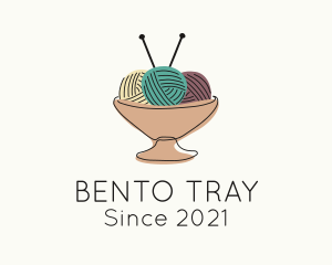 Yarn Ball Tray  logo design