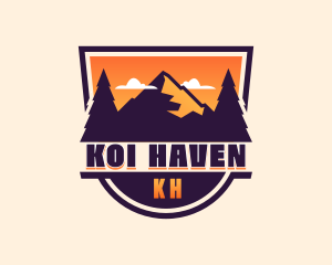 Mountain Tourist Getaway logo design