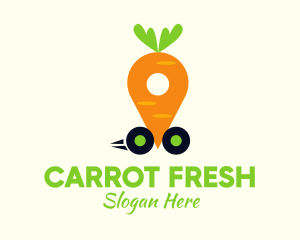 Carrot Vegetable Deliver logo design