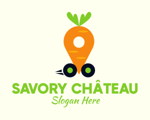 Carrot Vegetable Deliver logo design