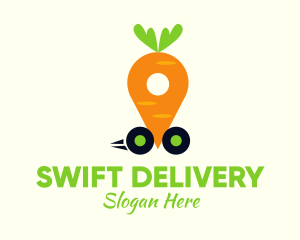 Carrot Vegetable Deliver logo design