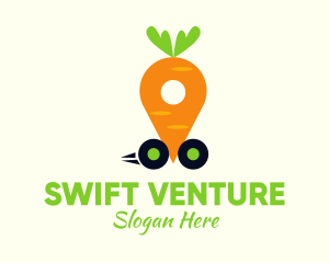 Carrot Vegetable Deliver logo design