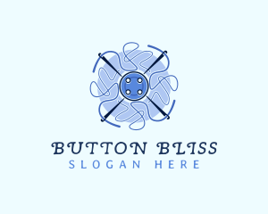 Needle Thread Button logo design