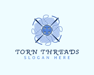 Needle Thread Button logo design