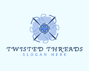 Needle Thread Button logo design