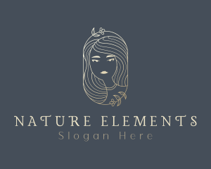 Golden Natural Lady  logo design