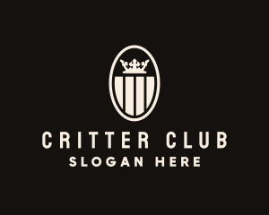 Crown Stripe Crest logo design