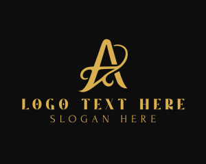 Interior Design Decor Letter A logo