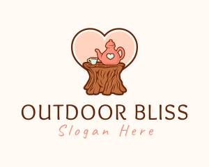 Outdoor Tea Cafe logo design