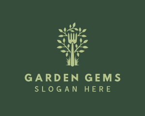 Plant Gardening Fork logo